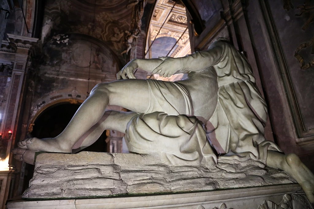 Baccio e Clemente Bandinelli, pietà con Nicodemo, per la tomba di Baccio e della moglie Jacopa Doni 1